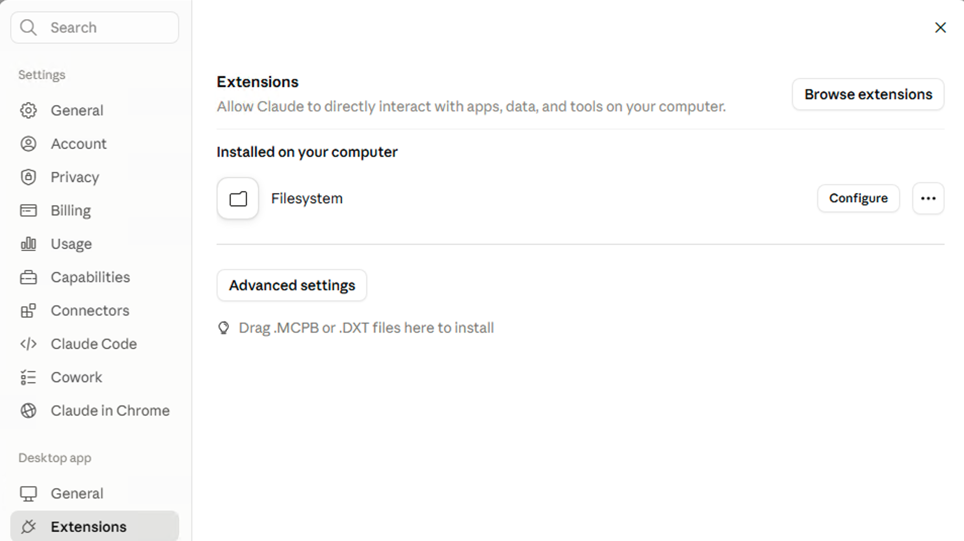 Filesystem Extension