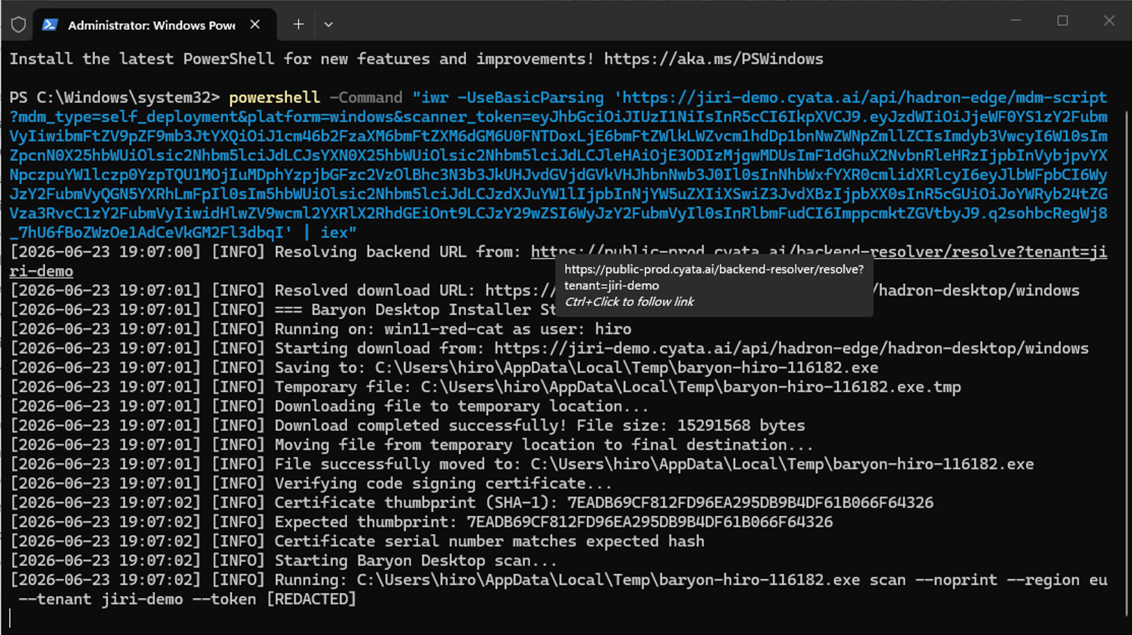 Discovery Script